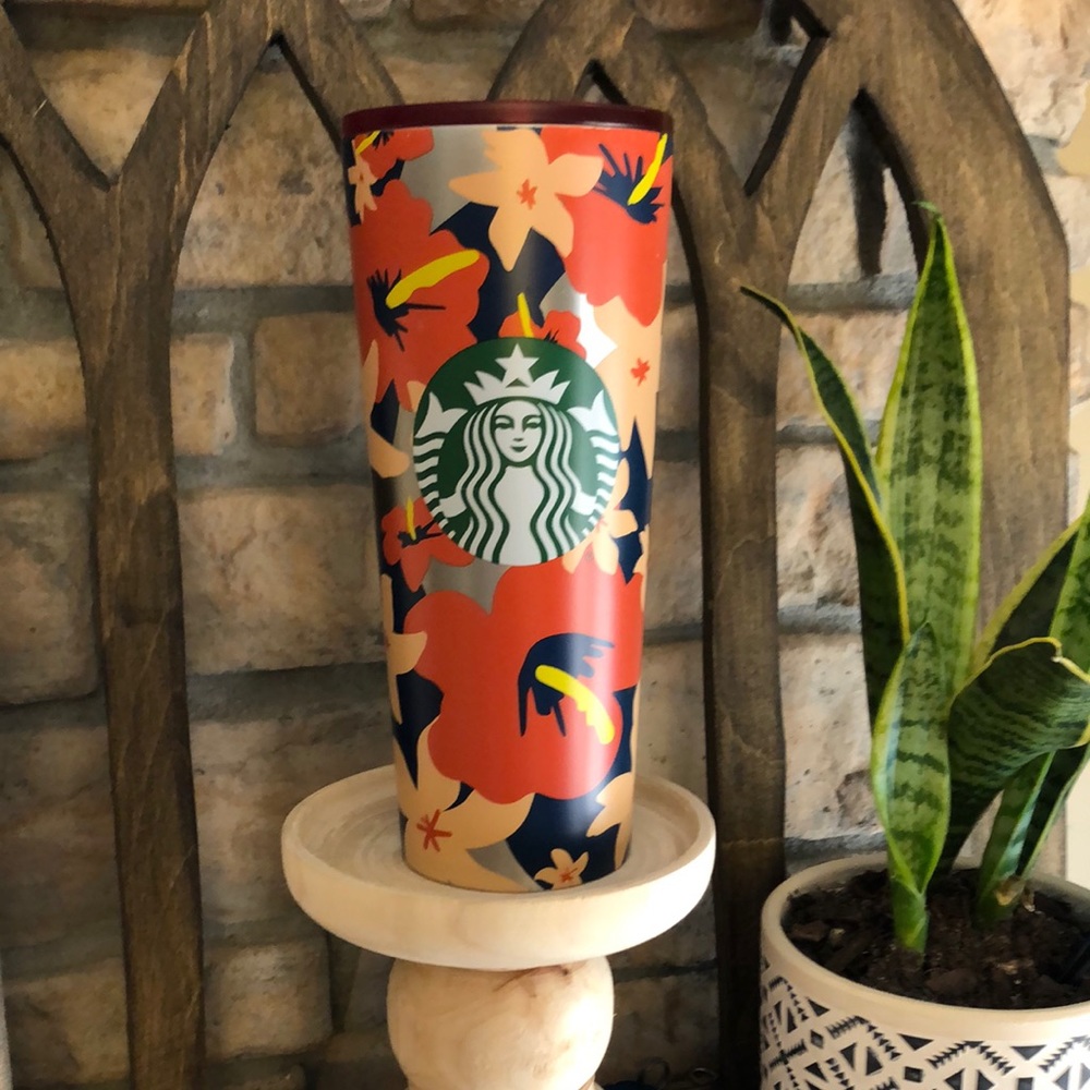 Starbucks Hibiscus‎ Flower Vacuum Insulated Cup - Picture 4 of 10